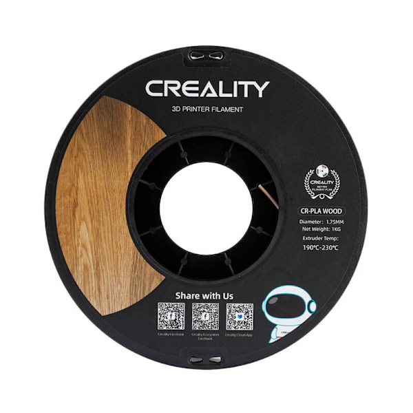 CR-PLA Träfilament Creality (White Pine)
