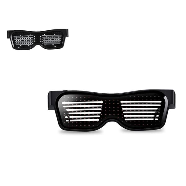 Bluetooth APP-styrda LED Party Glasögon - Anpassningsbara Lysande Glasögon White White