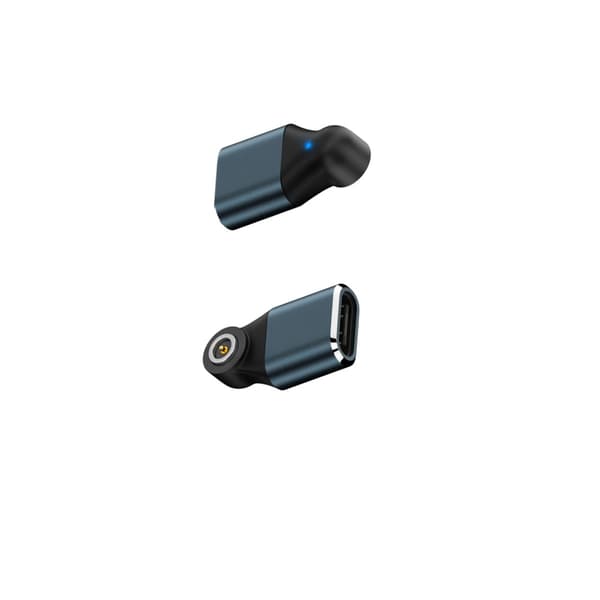 Magnetisk laddningsadapter för smart ring, N52-magnet, kortslutningsskydd, aluminiumlegering, 2-pack för NFC-ring Blue Blue