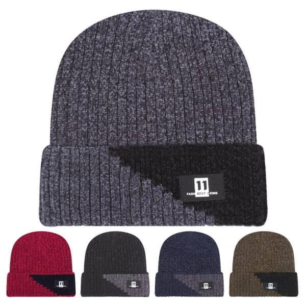 Vinter Varm Chenille Mössa och Halsduk Set - Förtjockat Vindtätt Skydd DarkBlue DarkBlue