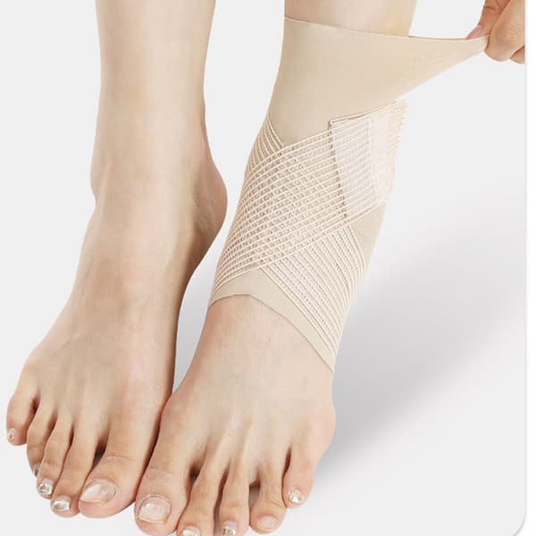 Sport ankelstöd (uppgraderad silikonrem) Beige M Beige M