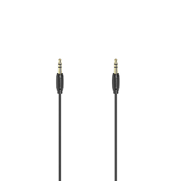 Kabel Ljud 3,5 mm-3,5 mm Guldpläterad, Ultratunn 0.5m