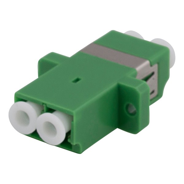 Fiber coupler snap-in, 2xLC-LC, Singlemode, duplex, green