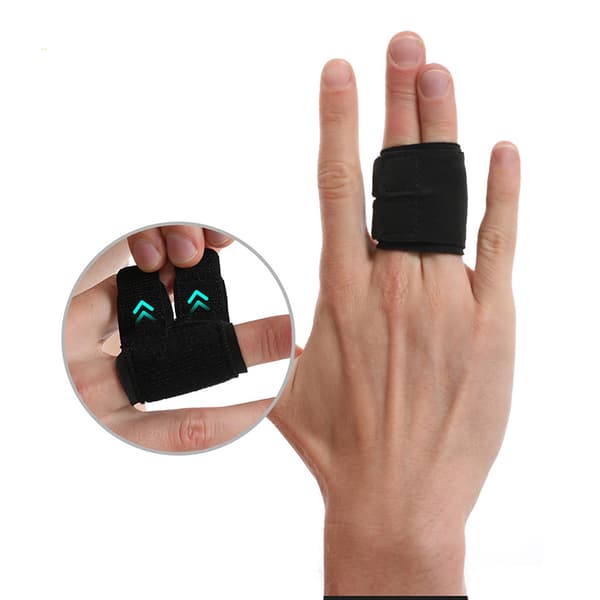 Sports Finger Support Sleeve - musta S S