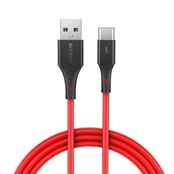 USB-C-kabel BlitzWolf BW-TC15 3A 1,8m (röd)