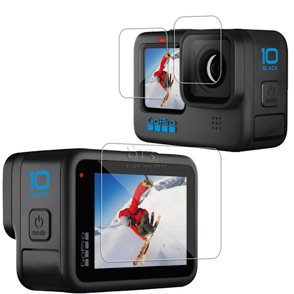 GoPro HERO 10 sort skærmbeskytter