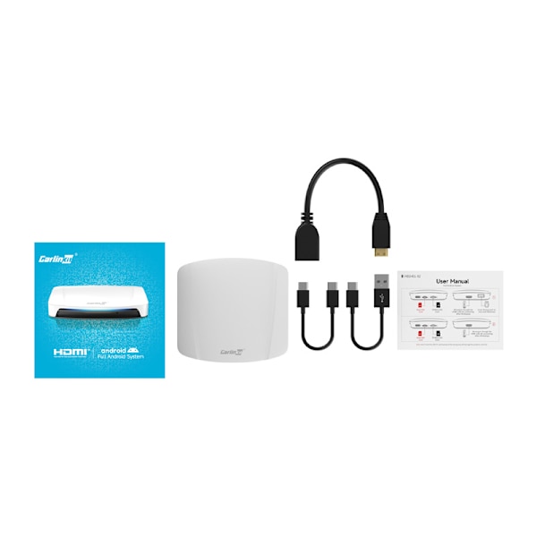 Carlinkit CPC200-Tbox UHD trådlös adapter Carplay/Android (vit)