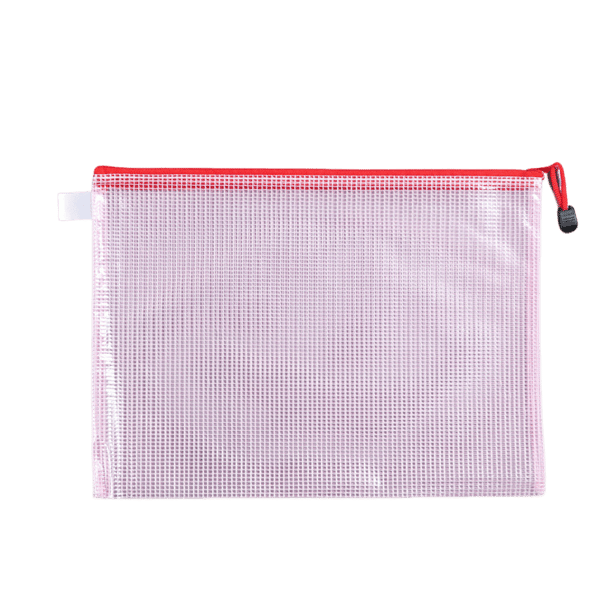 12 st B5 Transparenta dragkedjepåsar Red Red