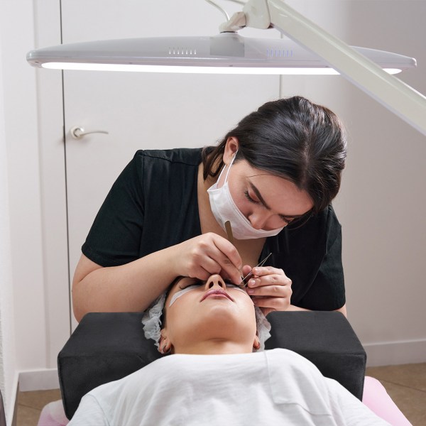Nackstöd Ögonfransskudde U-form Lash Kudde Makeup Salon Svart