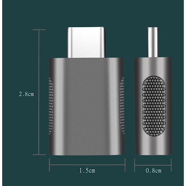 USB-C (hane) till USB 3.0 (hona) Adapter 10 Gbps Guld