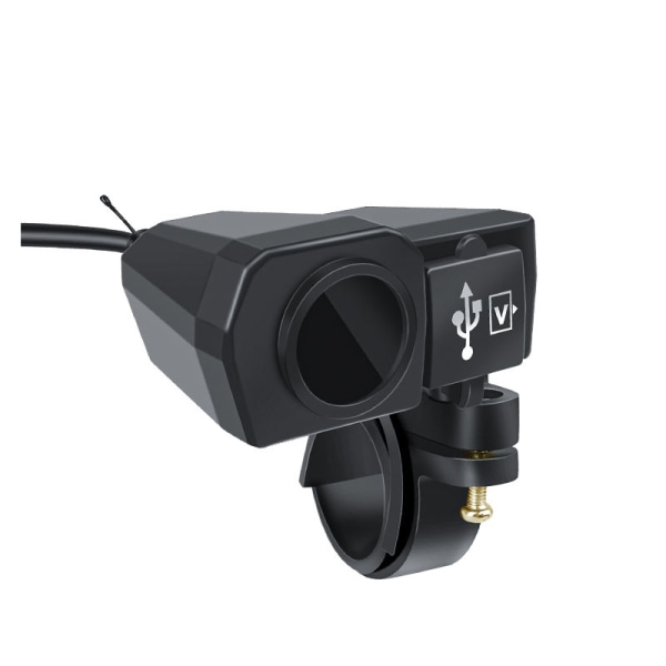 Motorcykel Dual USB QC-oplader med farveskærm