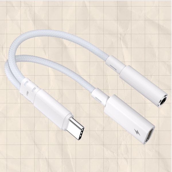 AA10-B2P15 USB-C - 3,5 mm -sovitin PD-latauksella