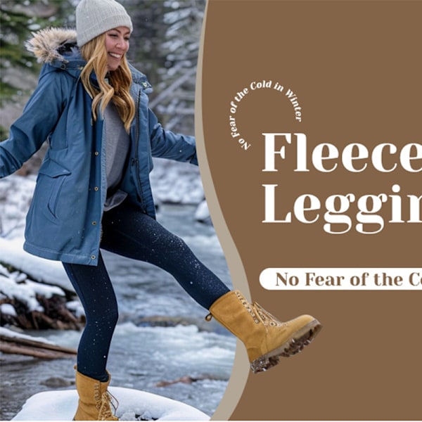 Leggingsit - Thermal Inner Fleece Vuorattu Musta L