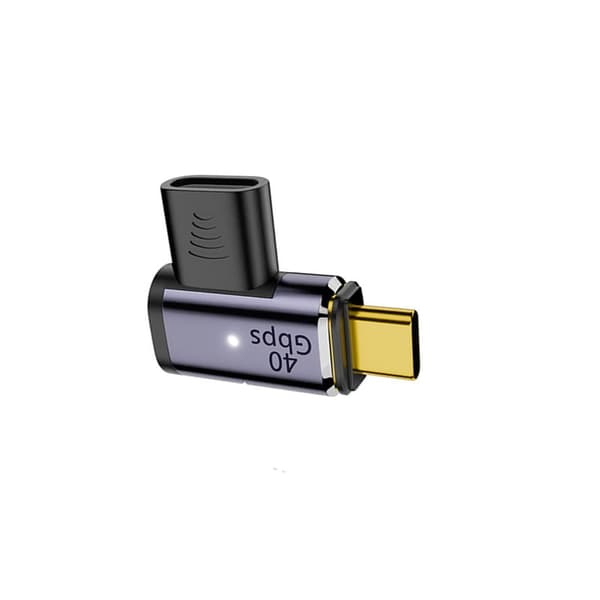 Sivuttainen magneettinen USB-C - USB-C -sovitin (1 kpl)