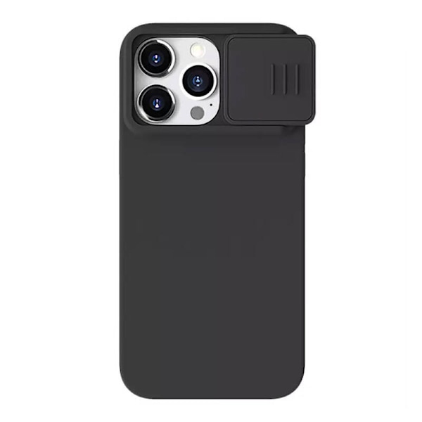 Nillkin CamShield Silky Silikonfodral för iPhone 15 Pro (klassisk svart))