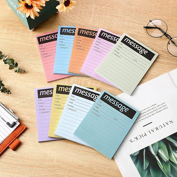Farverige Sticky Notes til noter, påmindelser og beskeder