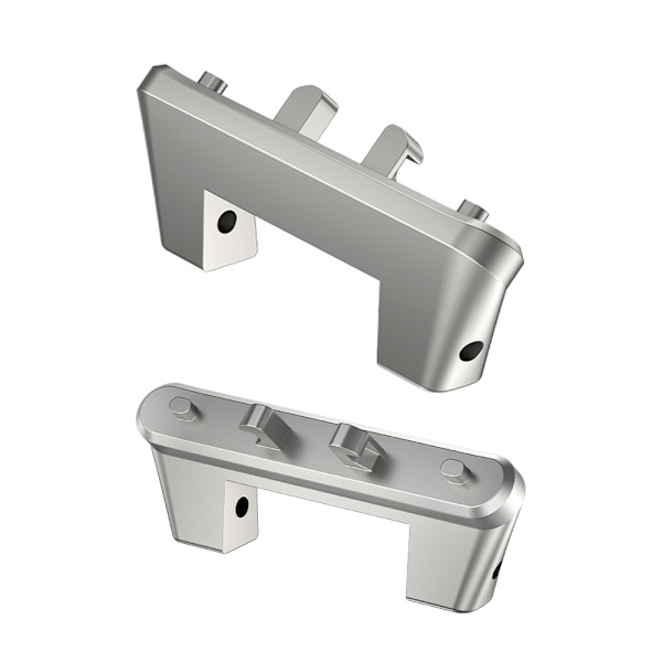 Triple-Bead klockarmskontakt (2-pack) Silver