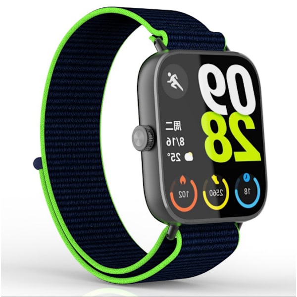 Redmi Watch 5/4 Flettet Nylonrem Grøn