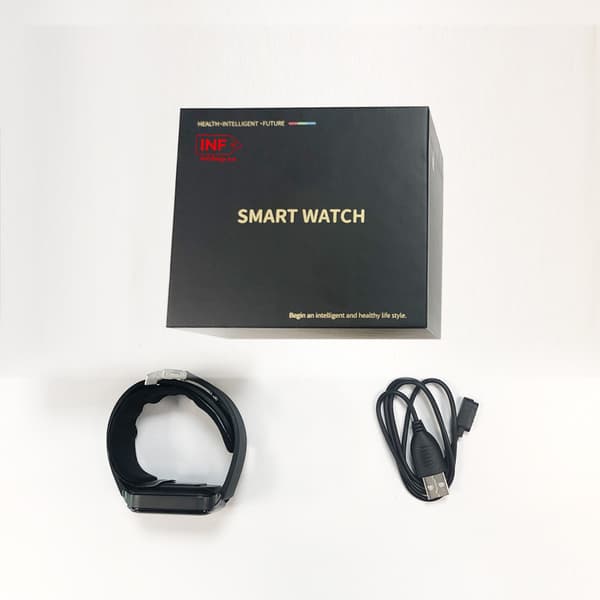 Smart Watch blodtryksmåler Black Black