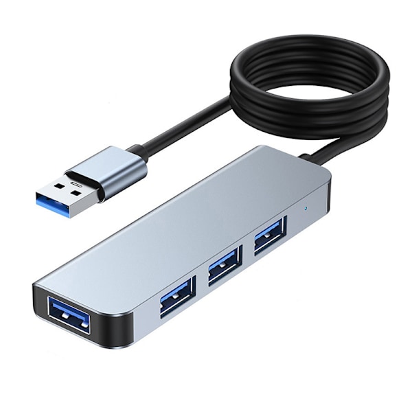 Højhastigheds USB 3.0 Hub med 4 Porte - Slank og Effektiv