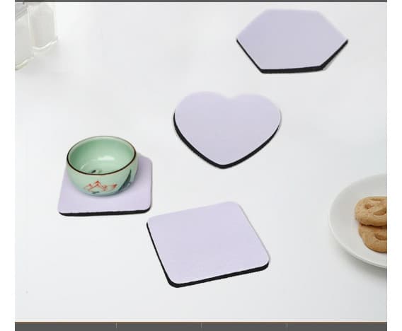 Set med 4 st Neoprenunderlägg Round