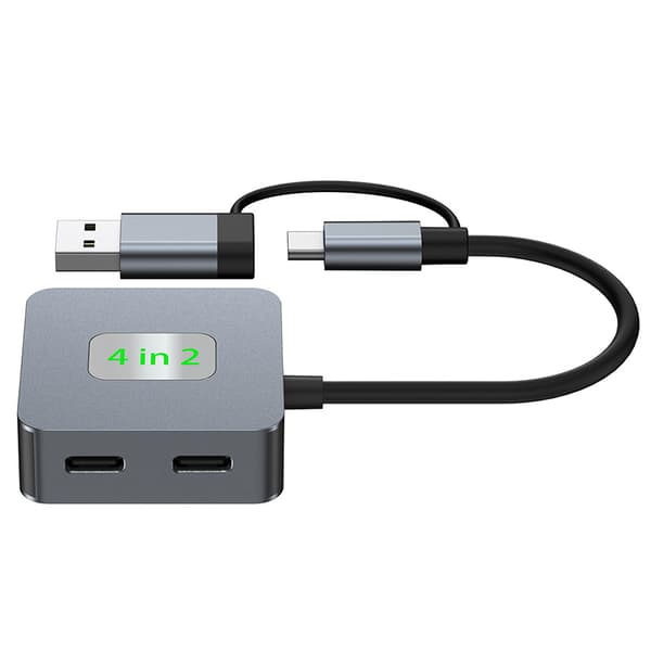 4-Port USB 3.2 Gen 2 Hub - 10Gbps Expansion Dock