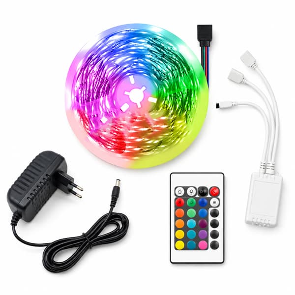 Smarta LED-slingor 15M med WiFi-kontroller & APP