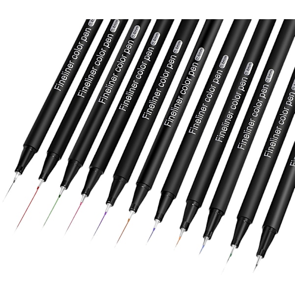 Fineliner-kynäsarja, värilliset ohuet piirustuskynät 60 värin setti