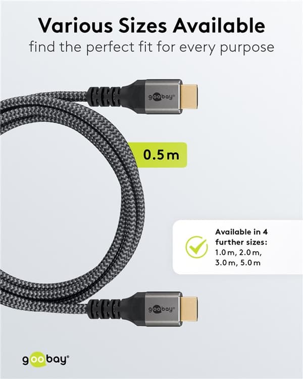 HDMI™-kabel med ultrahög hastighet