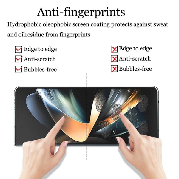 Samsung Z Fold Front Screen Härdat Glas - 2-pack Samsung Z Fold 6