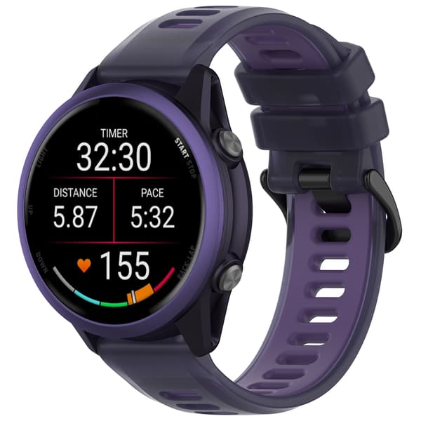 Jelly Strap til Garmin Forerunner 570 20MM Purple Purple