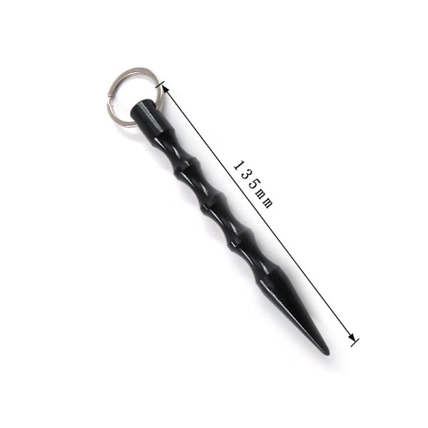 Tactical Pen - Selvforsvarsværktøj med nøgleringdesign Sort