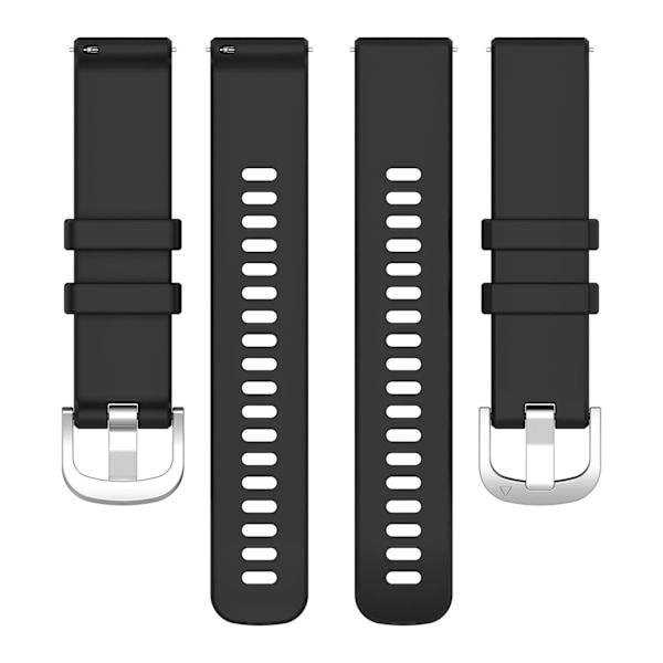 18mm Silikonarmband, Huawei Watch GT 4 41mm, Garmin Venu 3S, LG Watch Svart