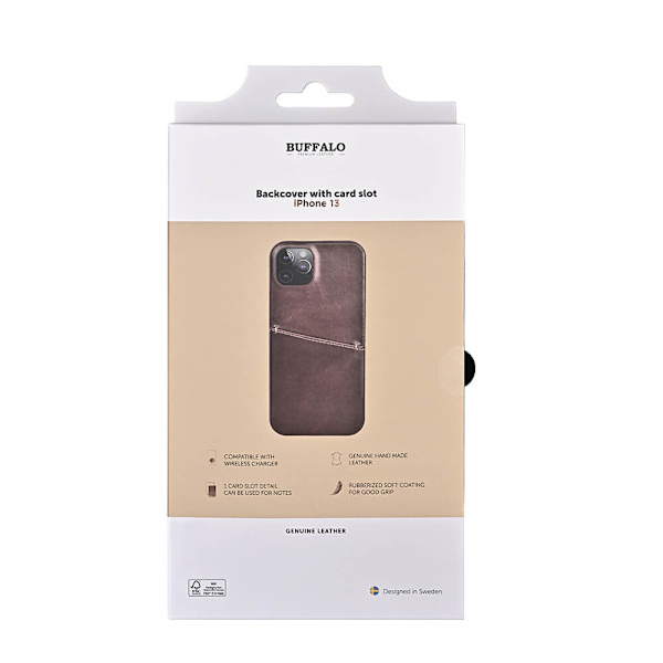 Mobilskal Läder Brun - iPhone 13
