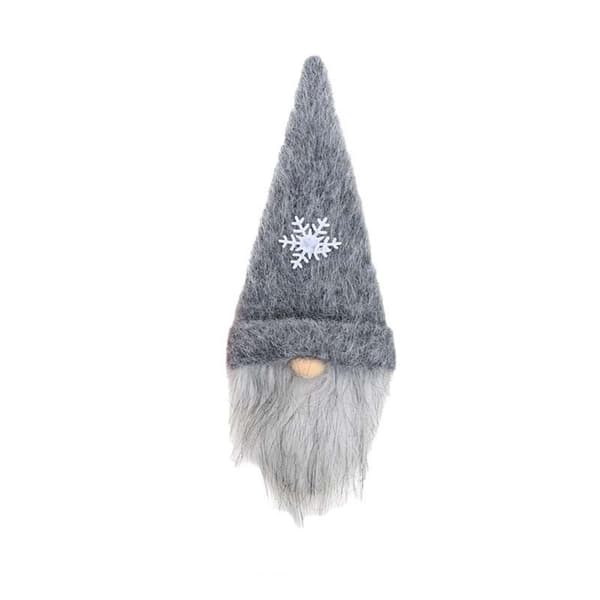 Juldekoration Ansiktslös Tomte Vinflaskskydd - Festlig Juldekor Grey Grey