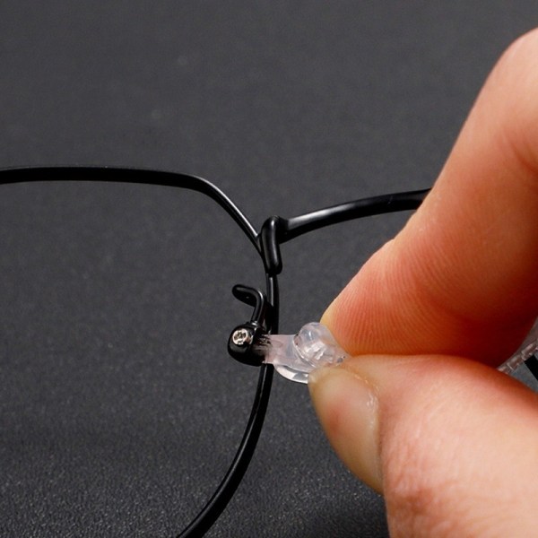 20 par silikon anti-halk näskuddar för glasögon Transparent  WZ- Transparent