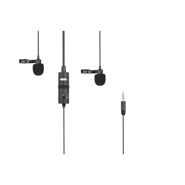 BOYA Mikrofoni Lavalier x2 BY-M1DM 3.5mm 4m