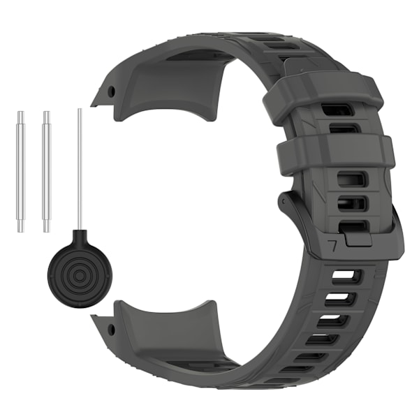 Garmin Instinct 3 Kaksivärinen silikoni kellon ranneke model 1 Musta