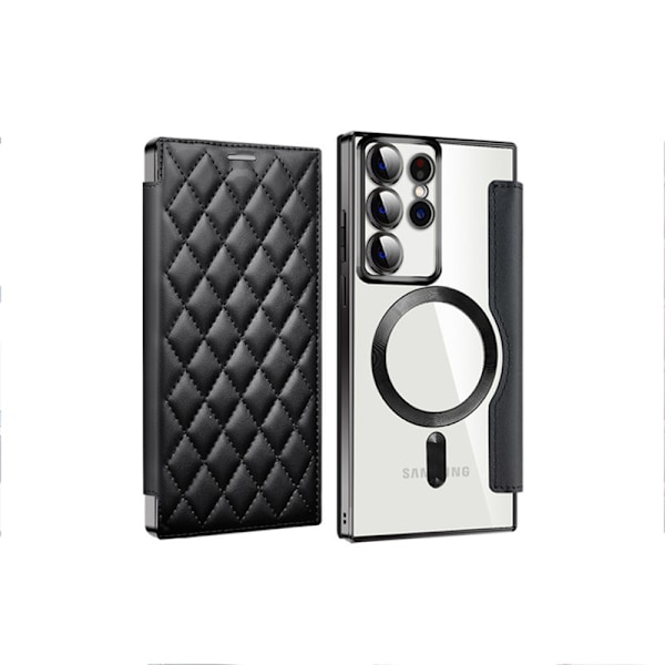 Magnetisk flip læder etui til Samsung Samsung Galaxy S22 Ultra