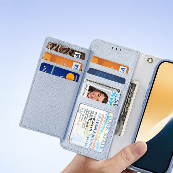 2-i-1 magnetiskt plånboksfodral kompatibelt med iPhone 18 Pro Max och iPhone 17 Pro Max