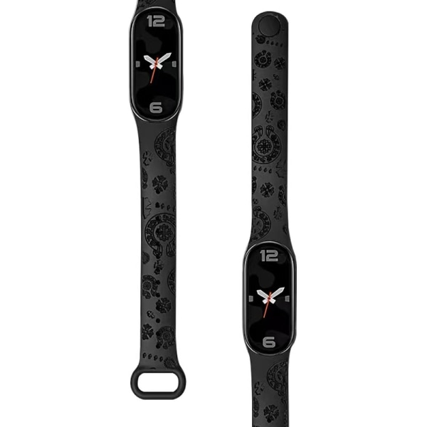 Retromönstrat Klockarmband för Xiaomi 8 Svart