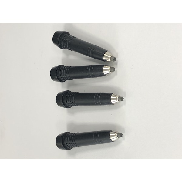 Tungsten stålspetsar för trekkingstav 4-pack Svart