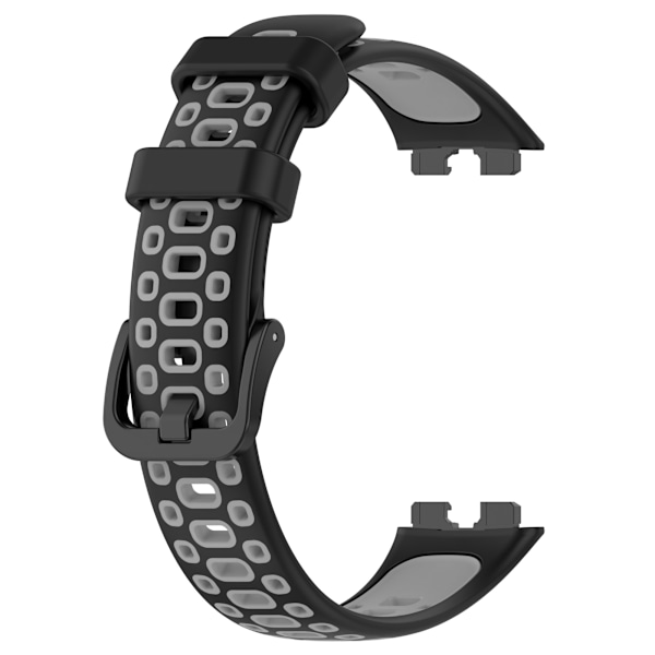 Ersättningsarmband för Huawei Band 10/9/8 Svart+grå