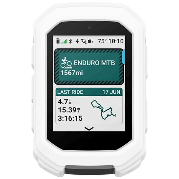 Silikonebeskyttelsesetui til Garmin Edge MTB - Optimal beskyttelse til din cykelcomputer White White