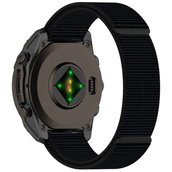 Nylon urrem til Garmin 22 mm Black Black