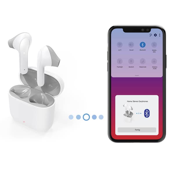 HAMA Hörlur Freedom In-Ear TWS Vit