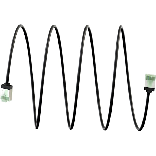 Ultraflexibel patchkabel CAT 8.1, slim, U/FTP, svart