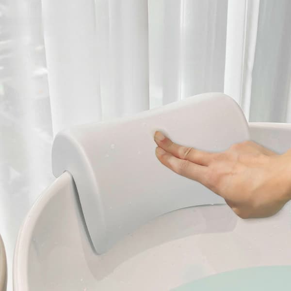 Badekarpude med bue: Vandtæt, elastisk og komfortabel hovedstøtte til afslappende bade White White