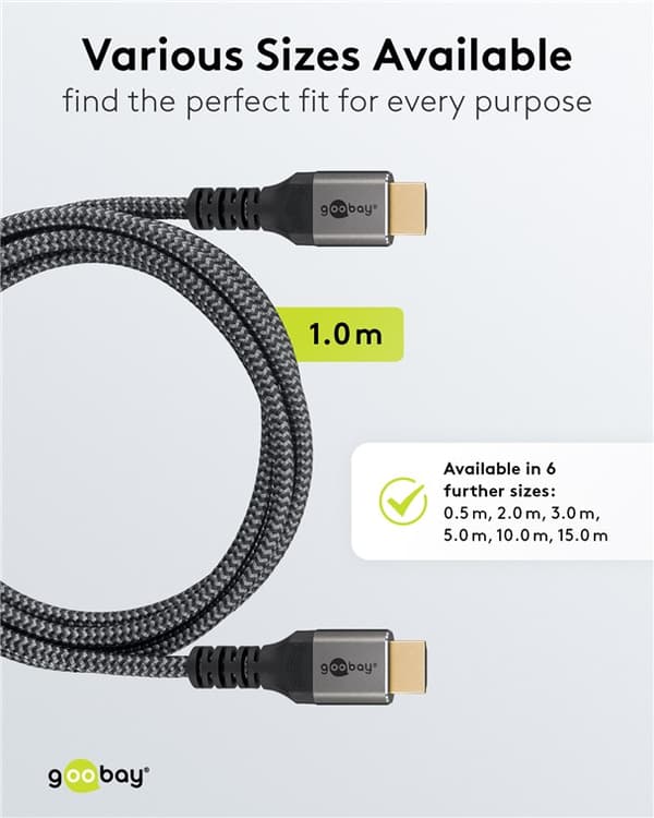 Höghastighets HDMI™-kabel med Ethernet