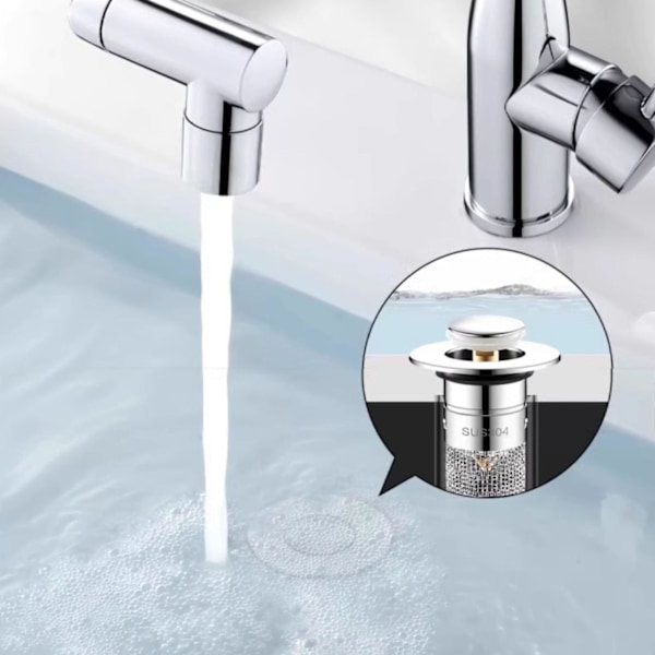 INF 2-pack avloppssil med plugg / tvättställsplugg för handfat
